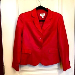 Coral linen jacket